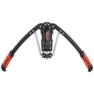 Extensor de Pecho Músculo Extensor Ajustable Ejercitador Tensores Musculación con Resistencia Ajustable 10-200 kg para Entrenamiento en Casa Oficina Viaje Negro