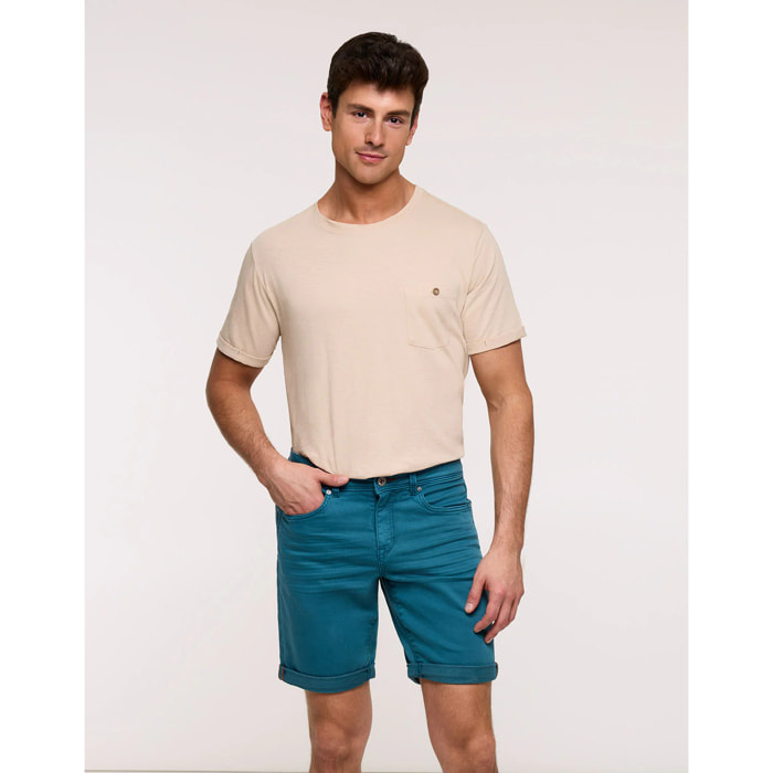 Bermuda Denim Turquesa Oscuro - Palm Beach