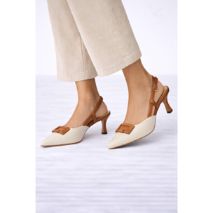 Decolletè con cinturino regolabile - tacco 8,5 cm