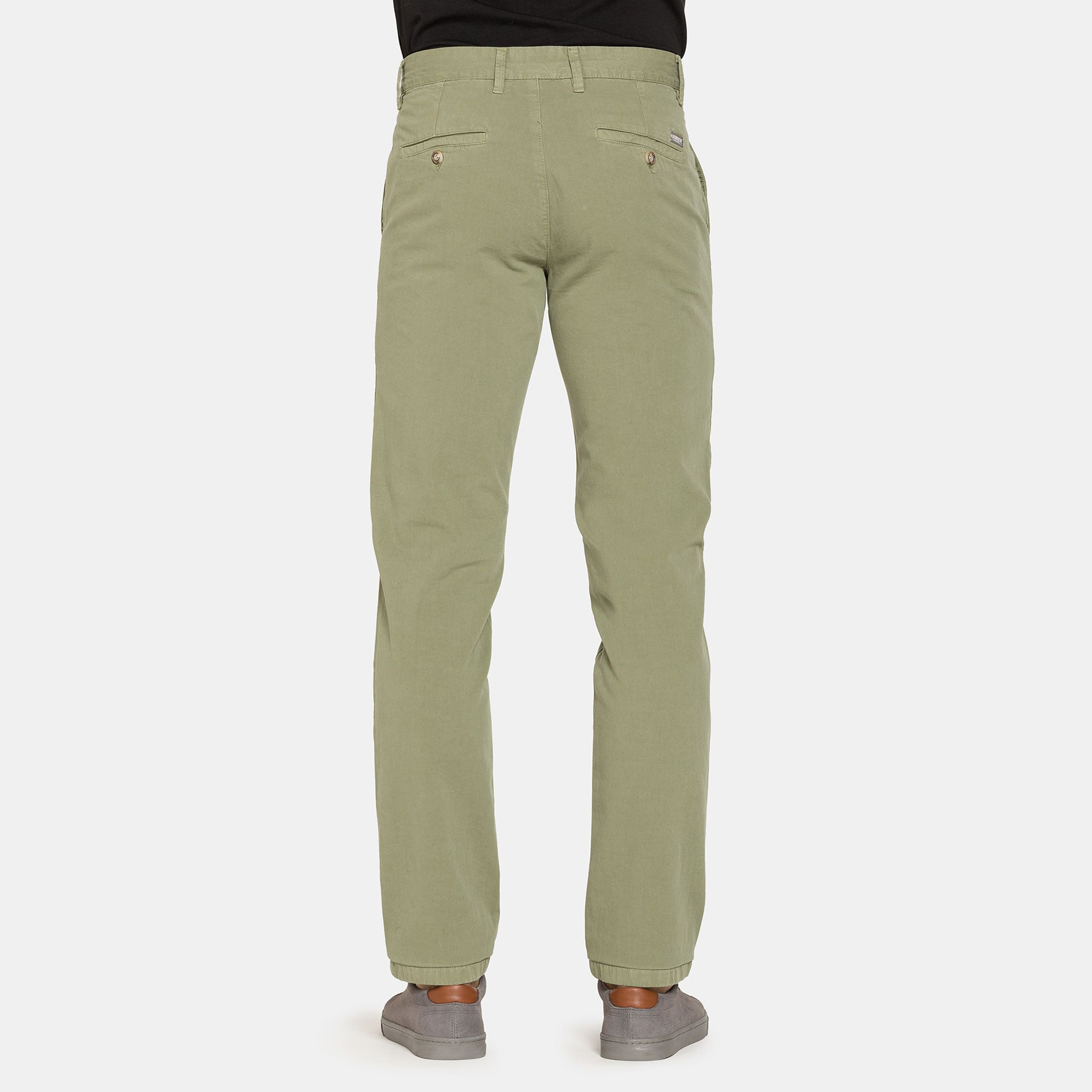 PANTALONE CHINO DA UOMO IN GABARDINA LEGGERA DI COTONE