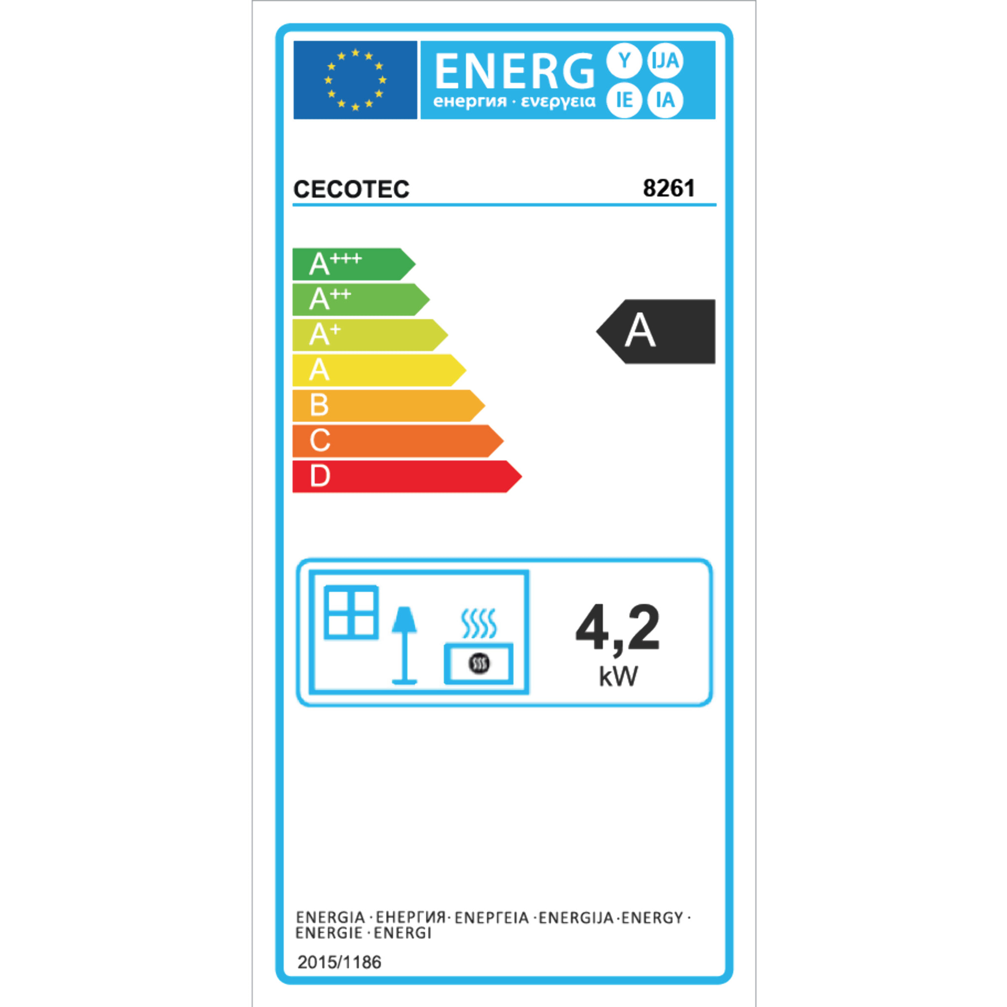 Chauffage d’appoint au gaz ReadyWarm 4200 BlueFlame Foldable Cecotec