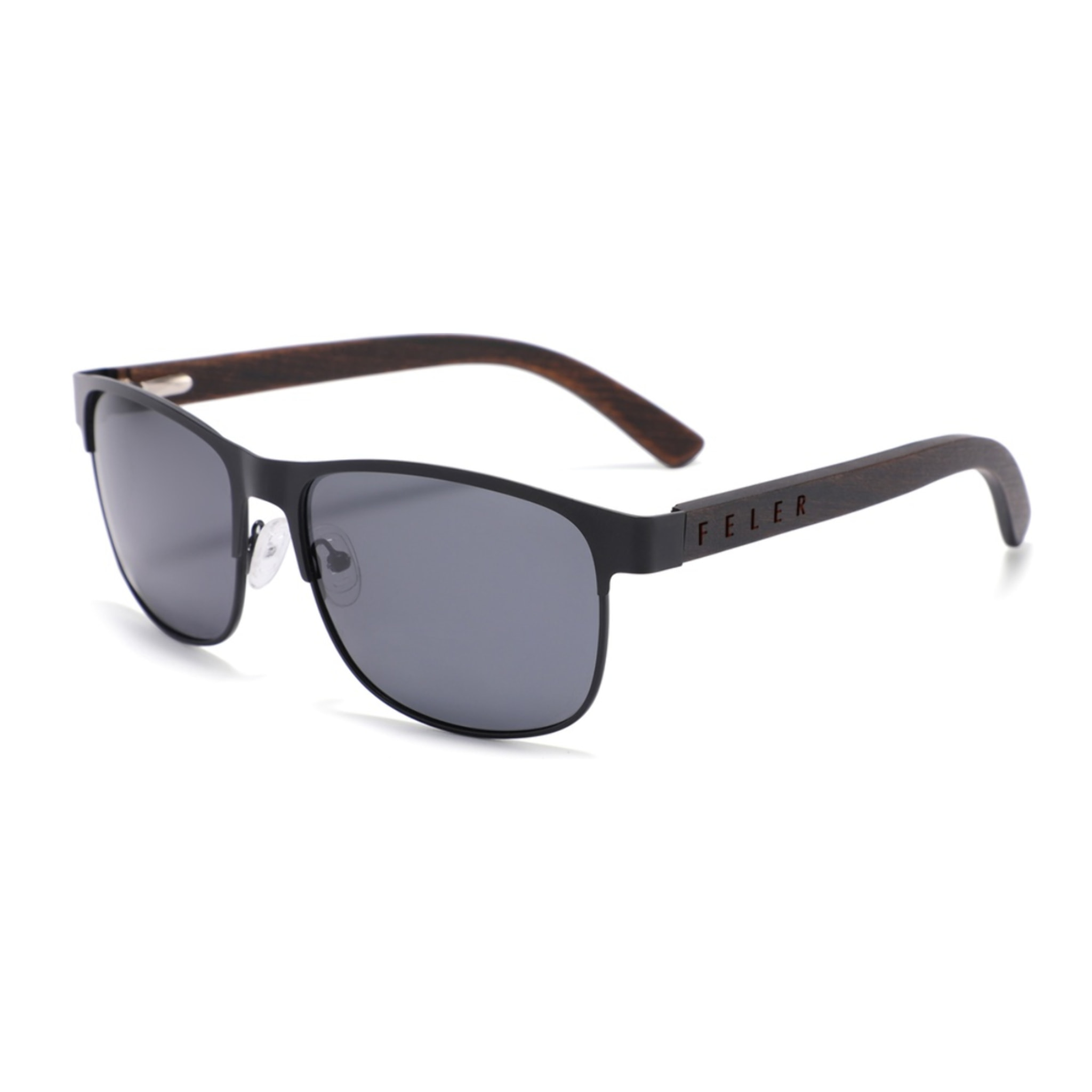 Gafas de Sol Feler 1515-1 Polarizadas de Madera Unisex 55 mm