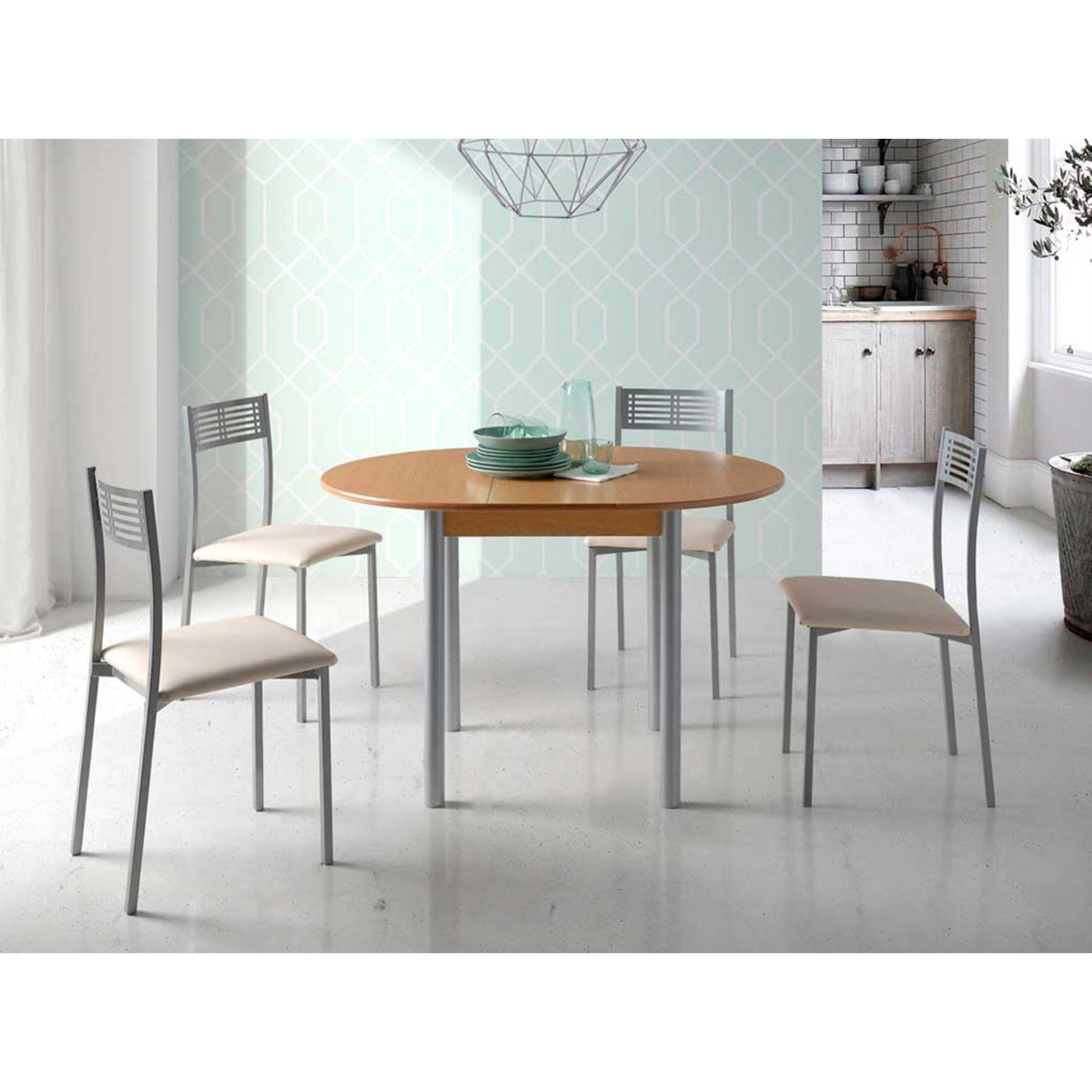 Mesa extensible circular