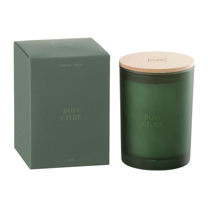 J-Line bougie parfumée Accords Essentiels - Bois Givré - vert - 38H
