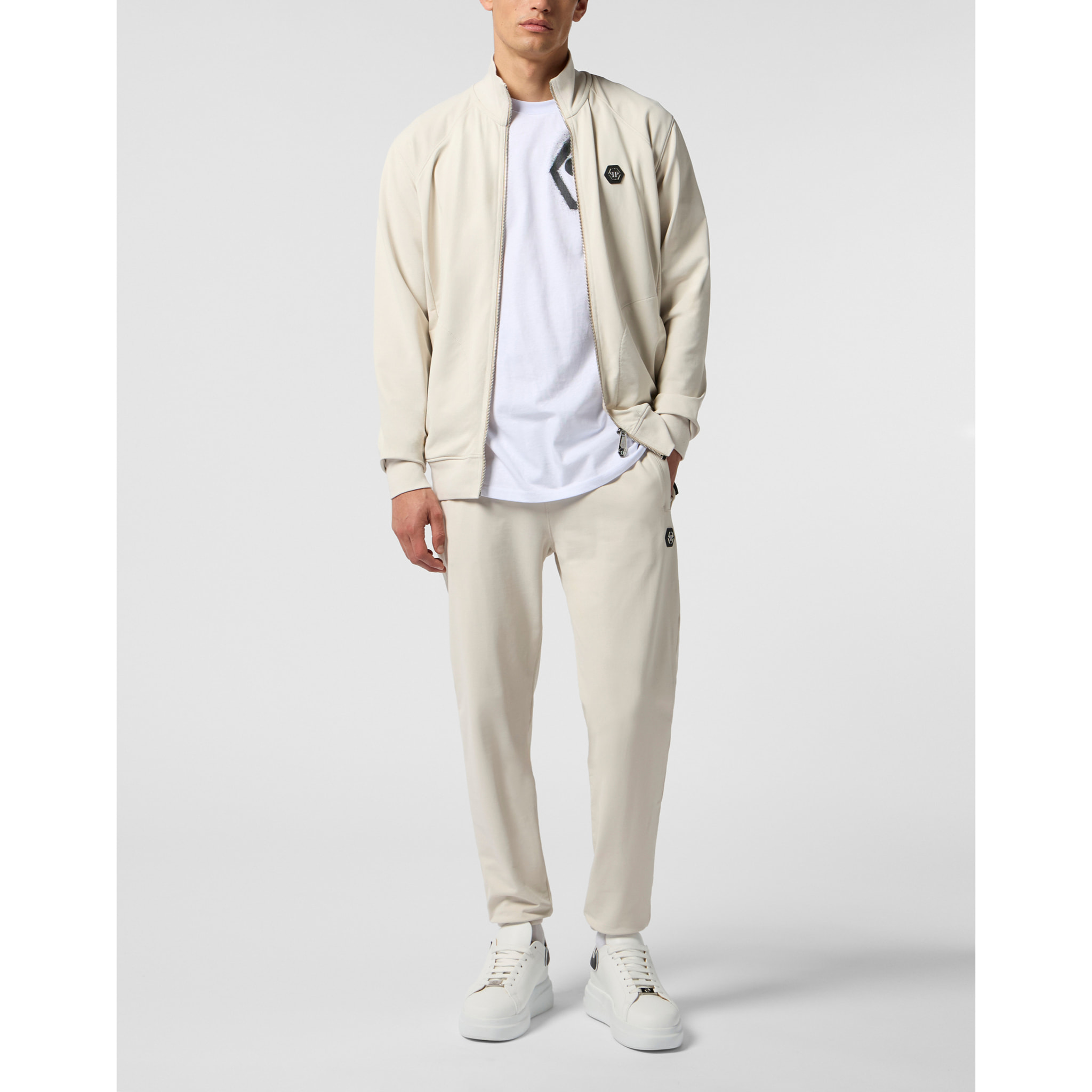 PHILIPP PLEIN Round Neck T-Shirt Spray Hexagon