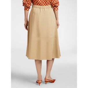 Elena Mirò - falda acampanada - Beige