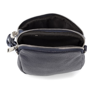 Agugliano borsa a spalla donna. Pelle autentica Dollaro.