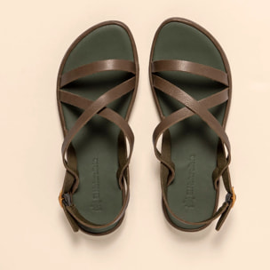 Sandalias N5694 SOFT NAPPA FOREST / TULIP color Forest