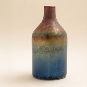 Vase bleu et rose en verre h24cm SUNSET