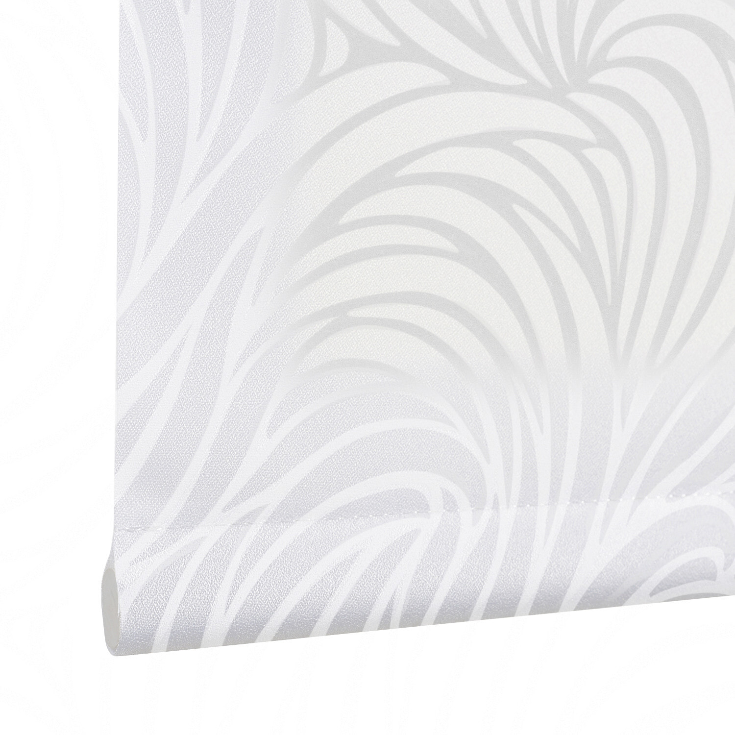 Estor Easyfix Tráslucido Deco Jungle Blanco