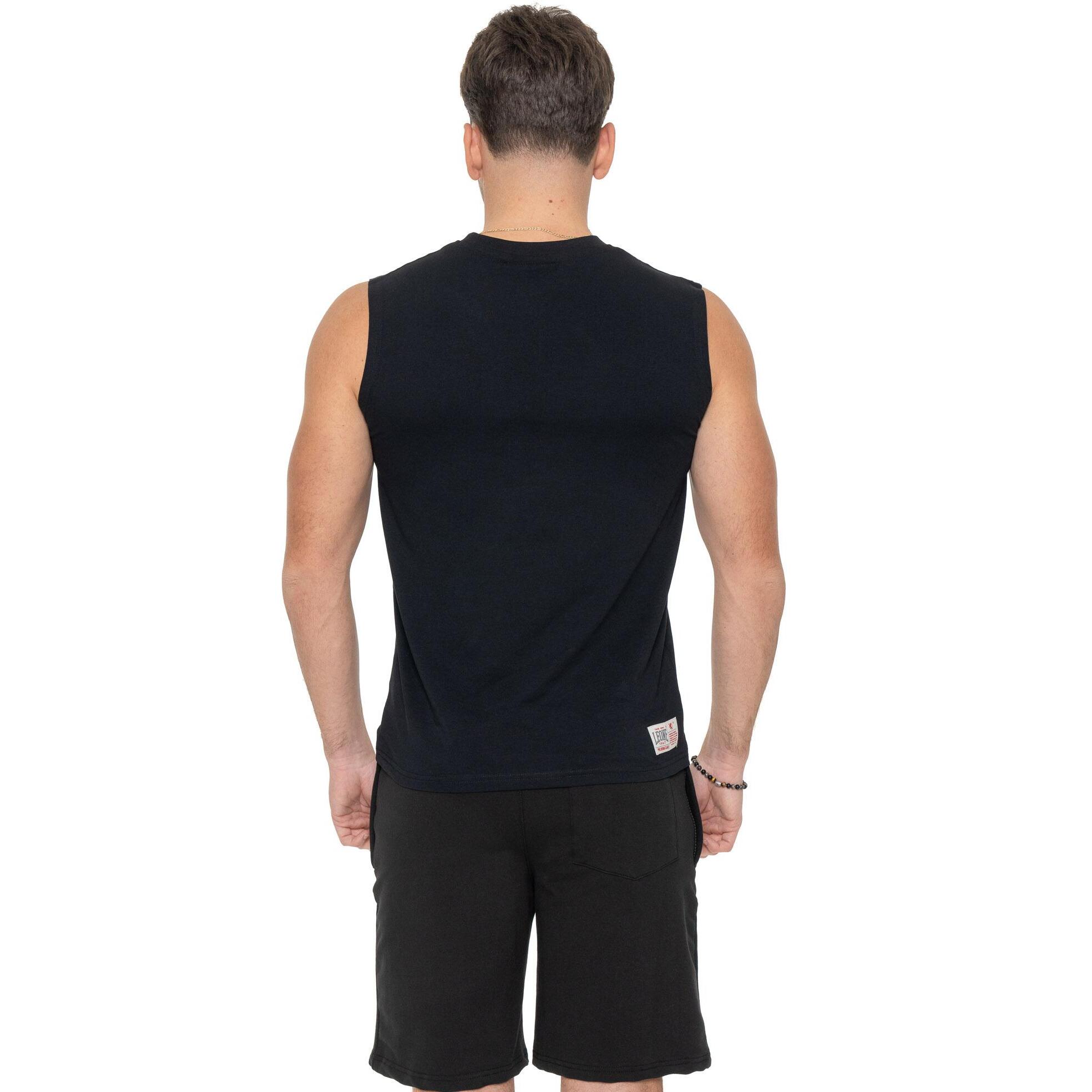 Camiseta sin mangas dorada para hombre