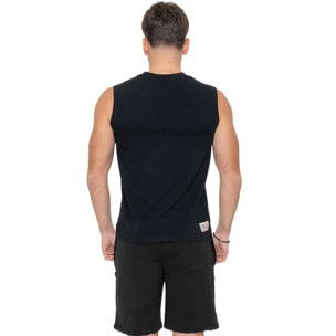 Camiseta sin mangas dorada para hombre