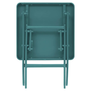 Table d'appoint de jardin Greensboro 40x40cm vert opale