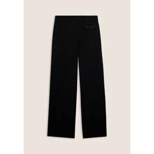 Pantaloni donna oversize con ricamo