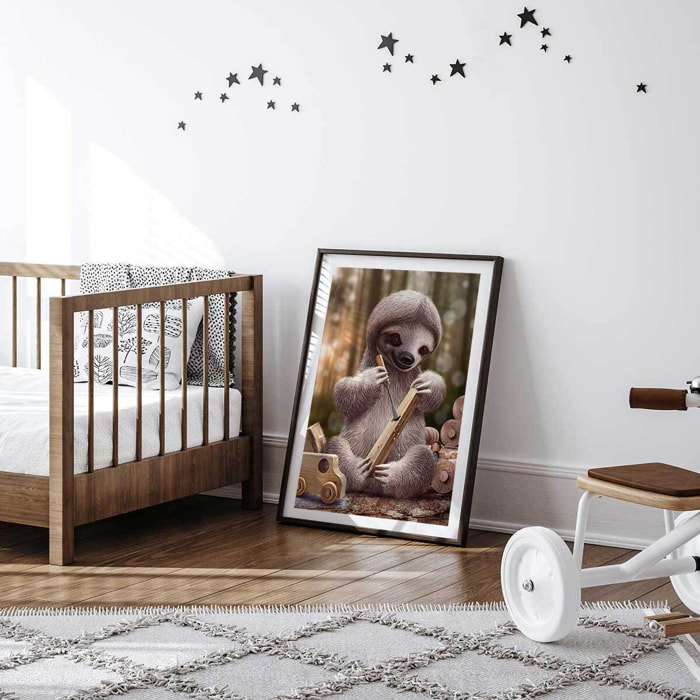 Affiche enfant spareth le fabricant de jouets  Affiche sous cadre noir