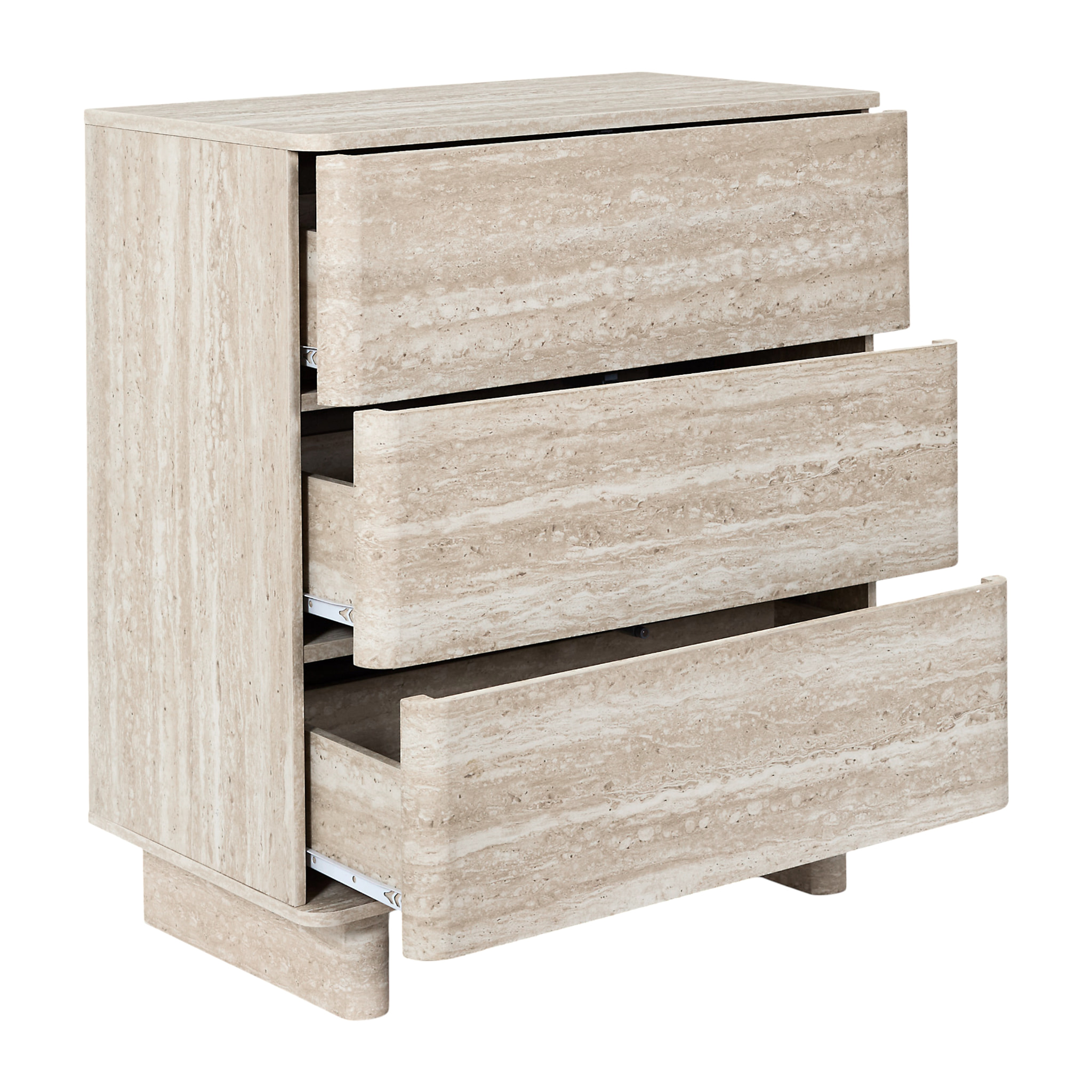 Commode - HOME DECO FACTORY - Pietra - 3 Tiroirs - Multicolore