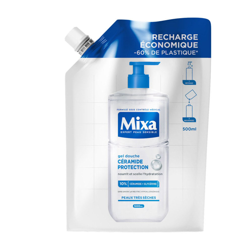 Mixa Gel douche Céramide Protection Recharge 500ml