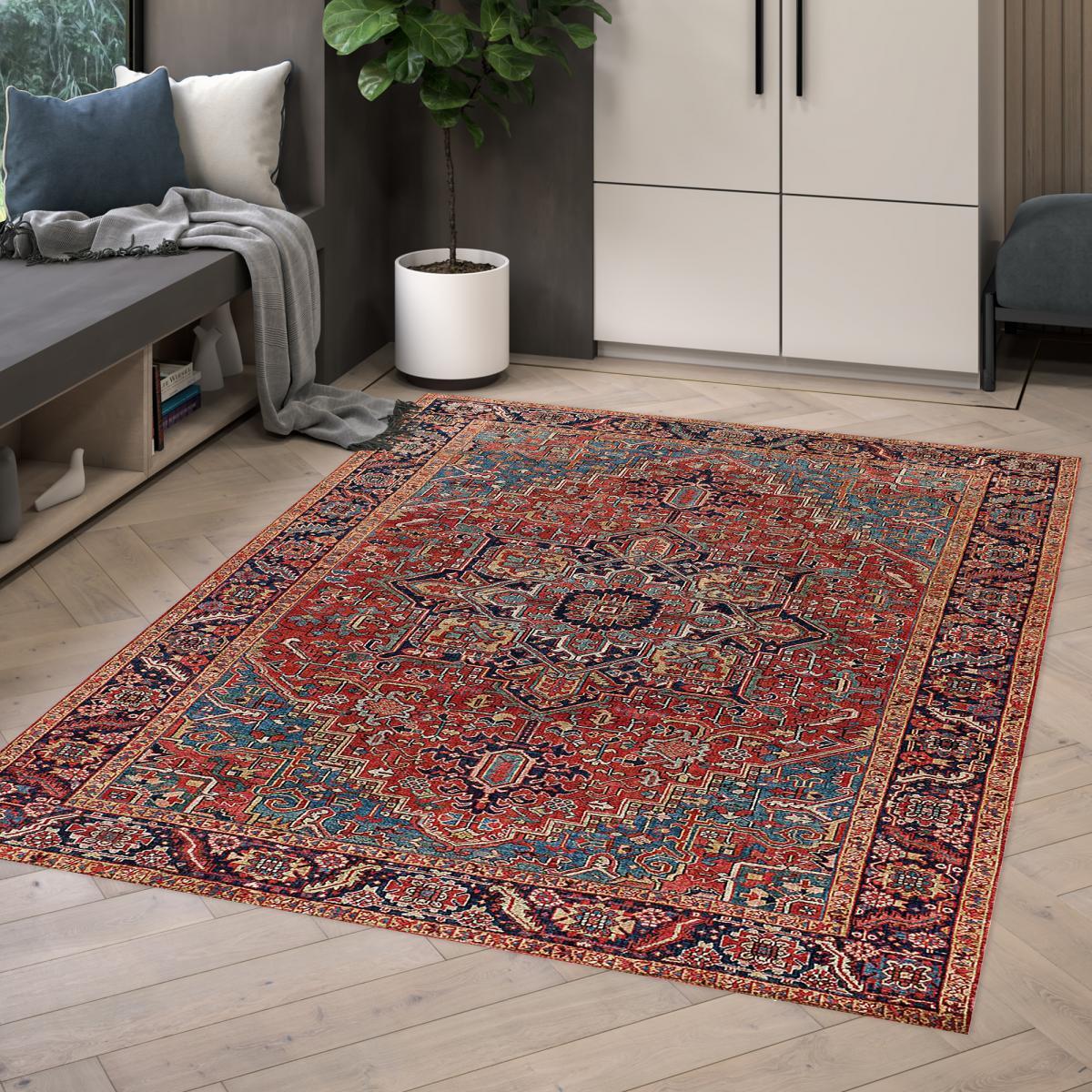 Tapis salon et chambre tissé motif oriental VUBE