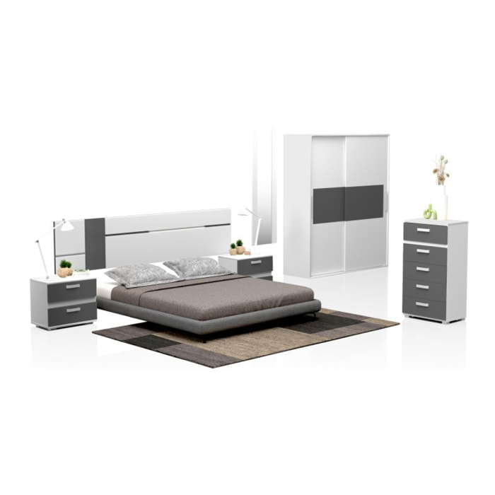 Dormitorio Ataneq Air 5C Plus Blanco - Grafito