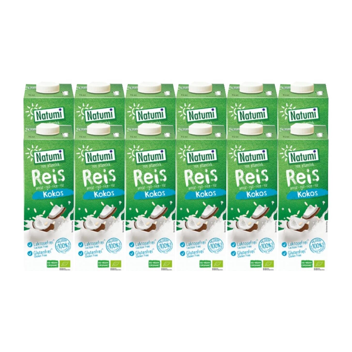 Pack 12 x Bebida Arroz Coco Bio Natumi 1 L