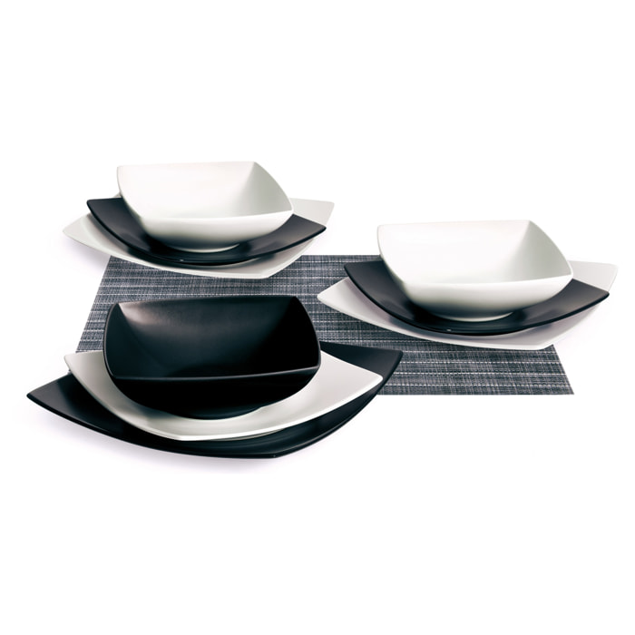 Servizio piatti 18 pezzi Excelsa – Eclipse, Ceramica Multicolore