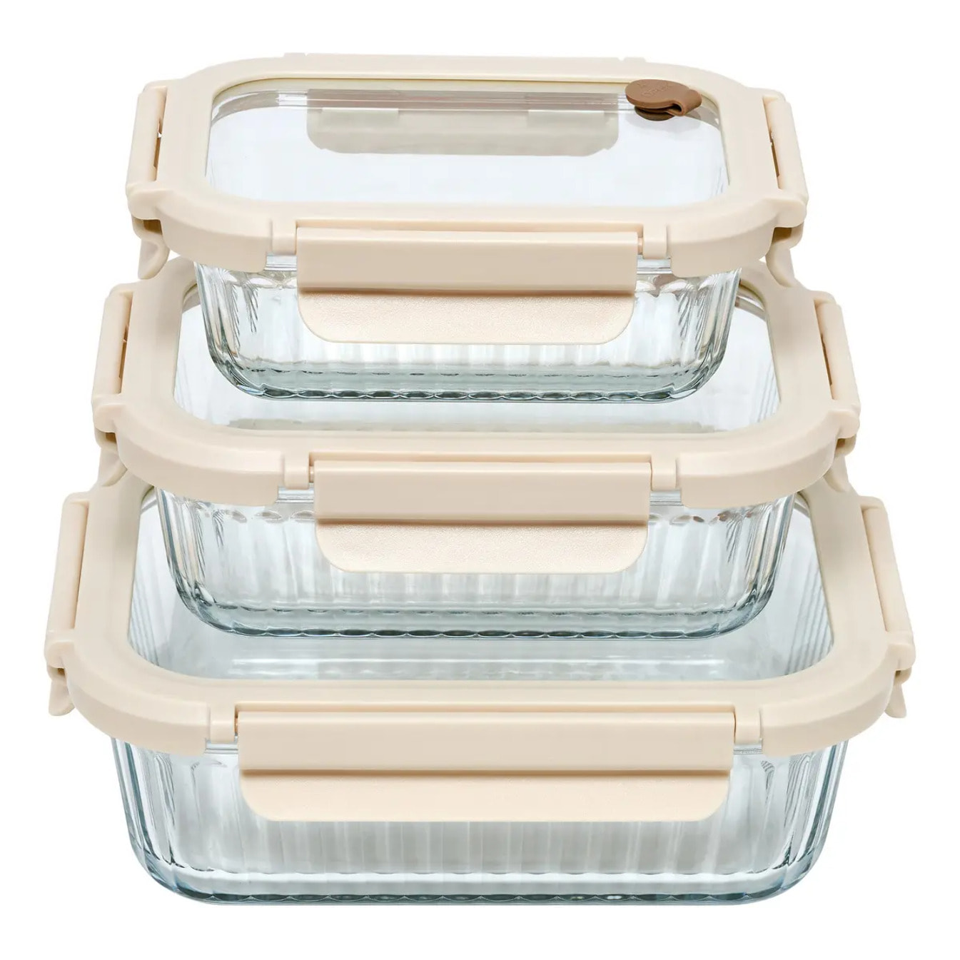 3 boîtes de conservation Clipeat+ rectangulaires 1/3,7/6,4L transparent