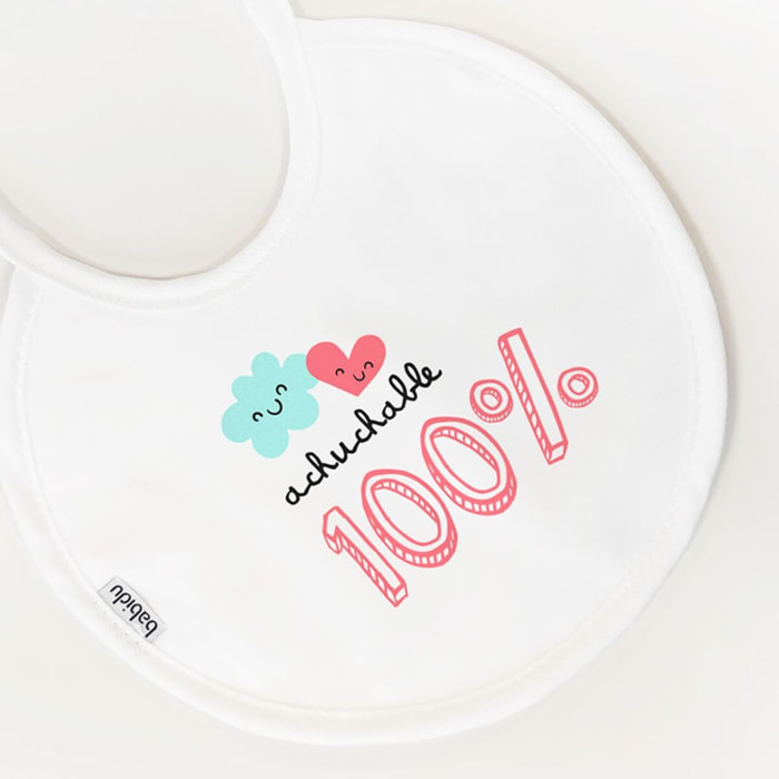 Babero Nacimiento Frase A Blanco Talla Uni