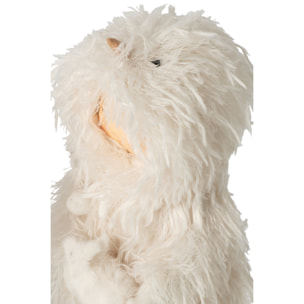 J-Line Enfant coq et lapin - polyester - blanc