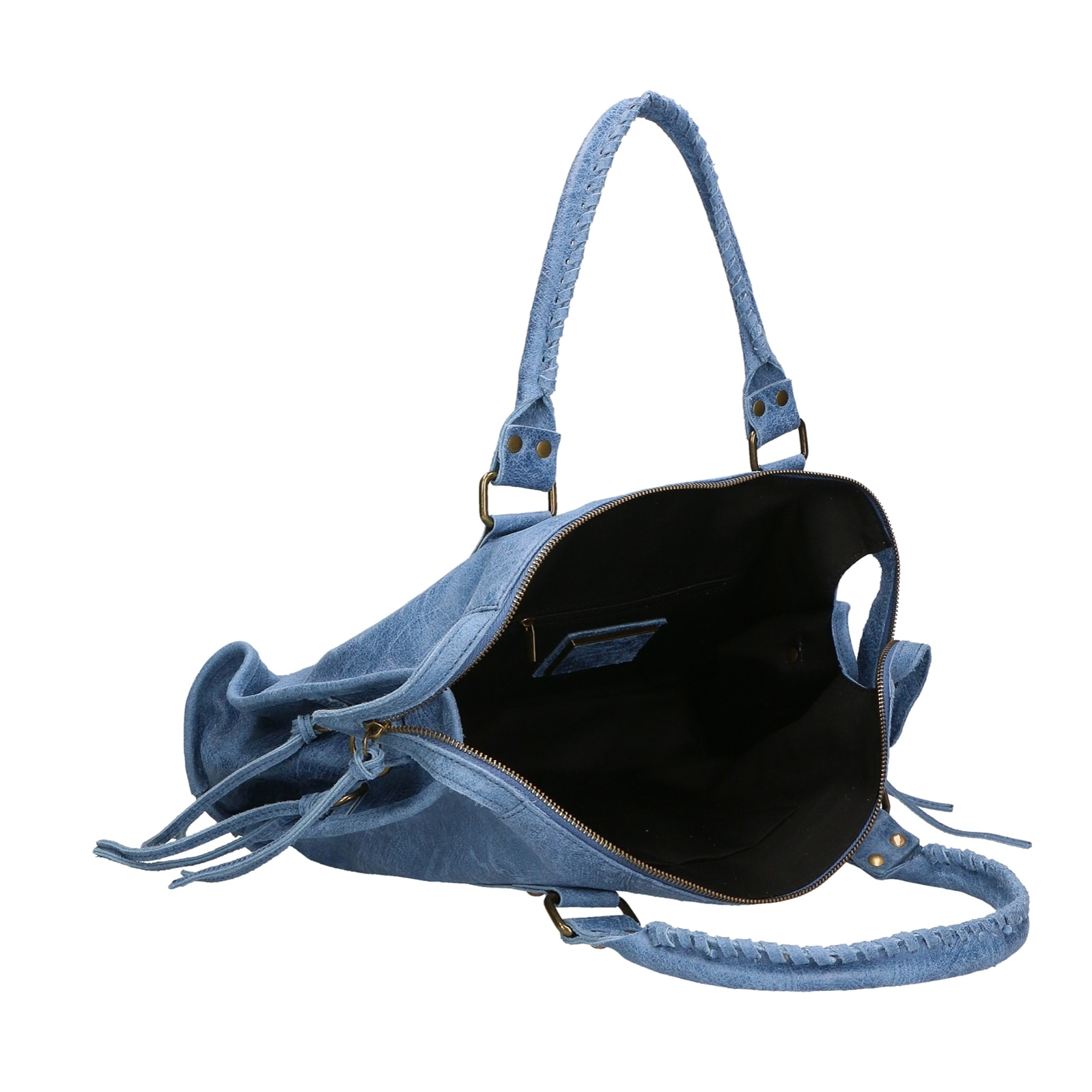 Borsa a spalla da donna - Modello Elara - Vera pelle - 41.0 x 28.0 x 13.0 cm