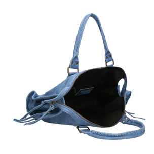 Borsa a spalla da donna - Modello Elara - Vera pelle - 41.0 x 28.0 x 13.0 cm