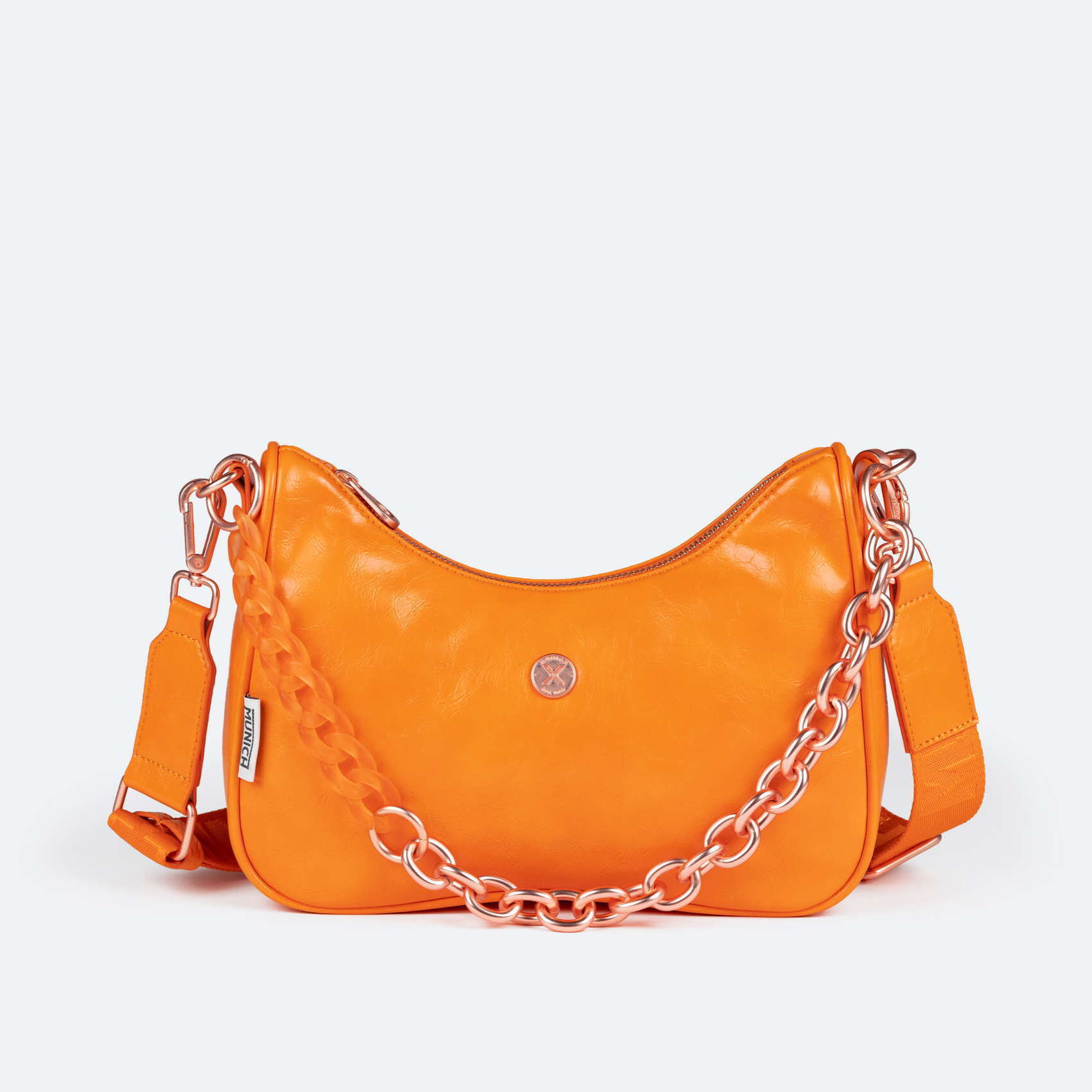 BOLSO SPLASH CROSSBODY BAGUETTE CARROT