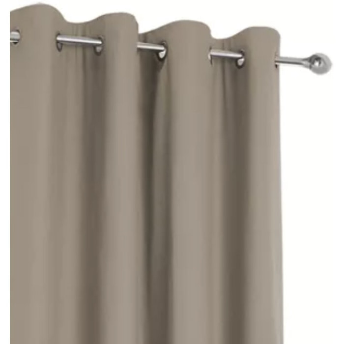 Rideau polyester isolant lin