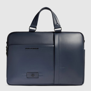 Piquadro Borsa porta pc e porta iPad® in pelle con protezioni antiurto e RFID