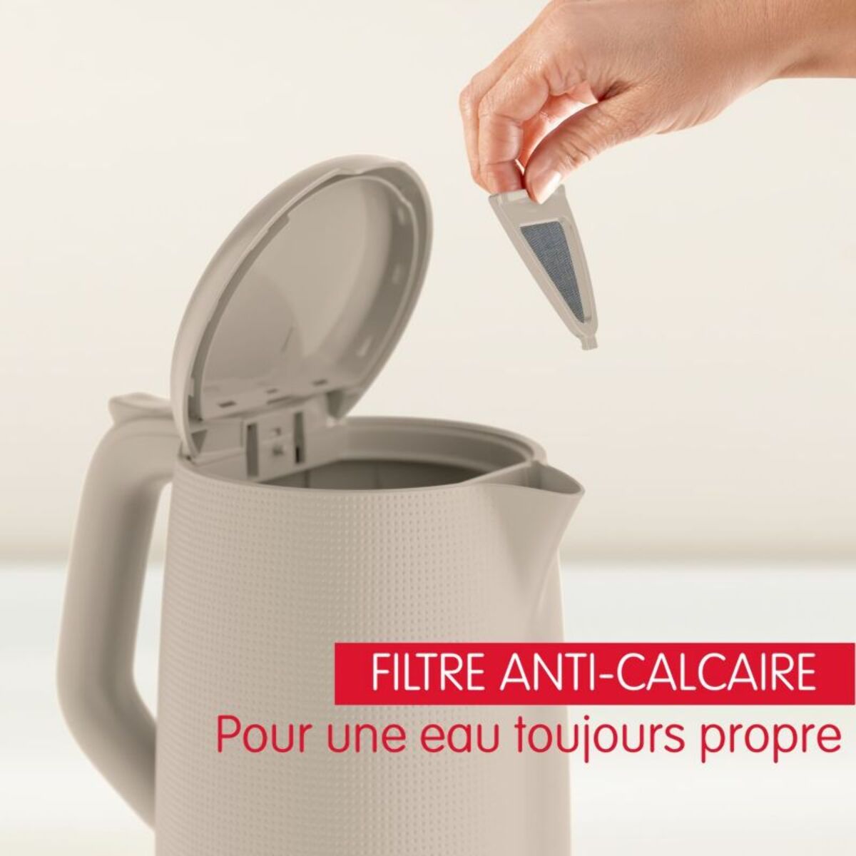 Bouilloire MOULINEX BY2M0B10 morning grise 1.7L