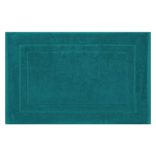 Tapis de bain pur coton 900 g/m² uni vert Elea emeraude
