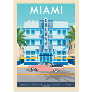 Affiche - Miami Colony Hotel - Olahoop Travel Posters