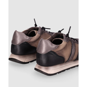 Deportivos de Piel - Negro - Tacón: Bajo