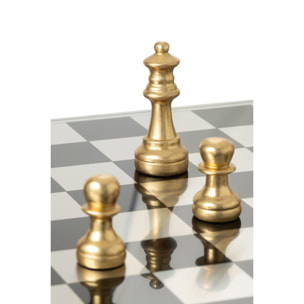 J-Line décoration Pièce D'échecs Renne - polyrésine - or/noir