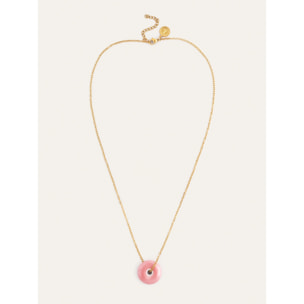 Collar Easy Rosé Acero Baño Oro