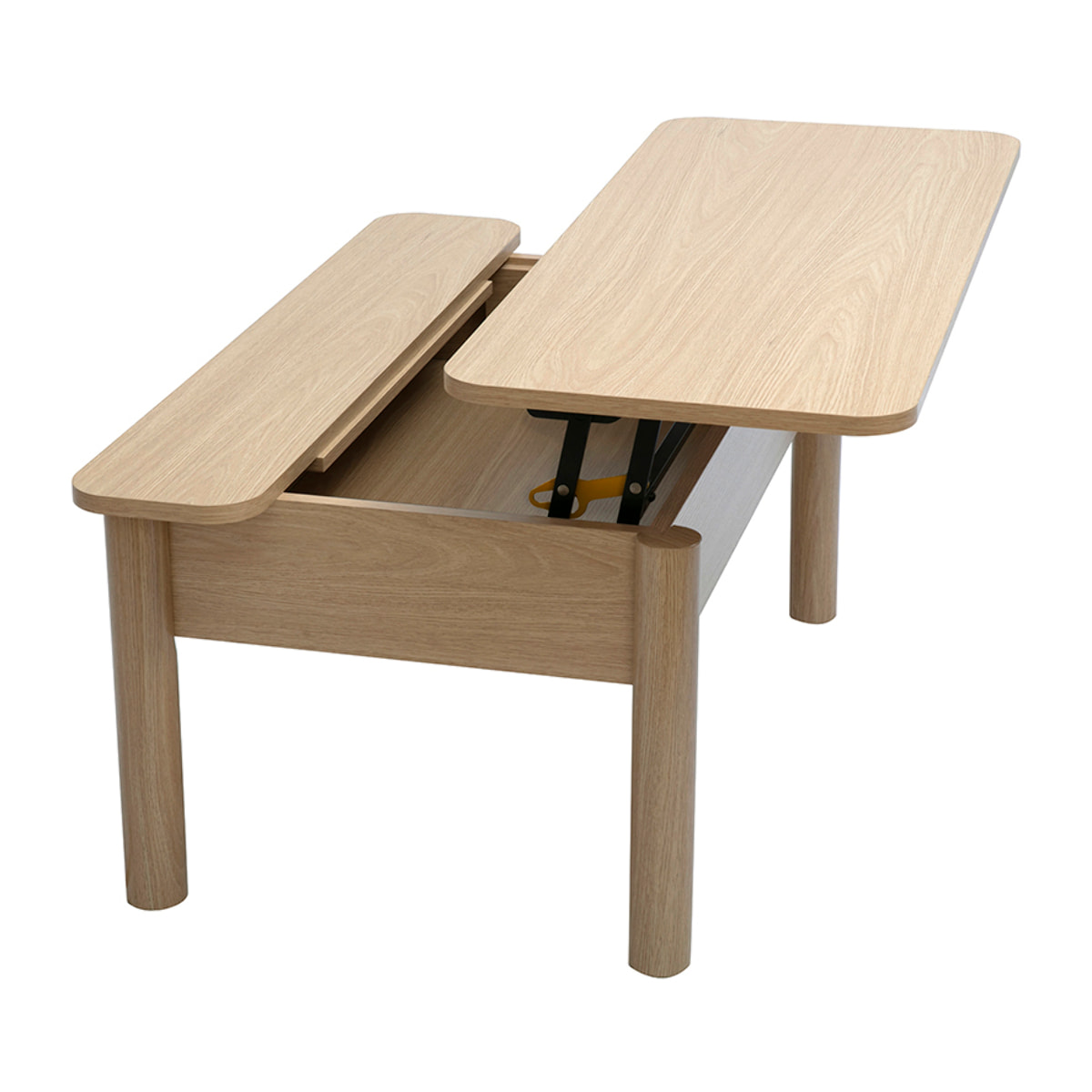 Table basse relevable finition bois chêne L100 cm BOLSO