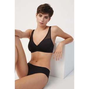 Reggiseno nero con ferretto non imbottito