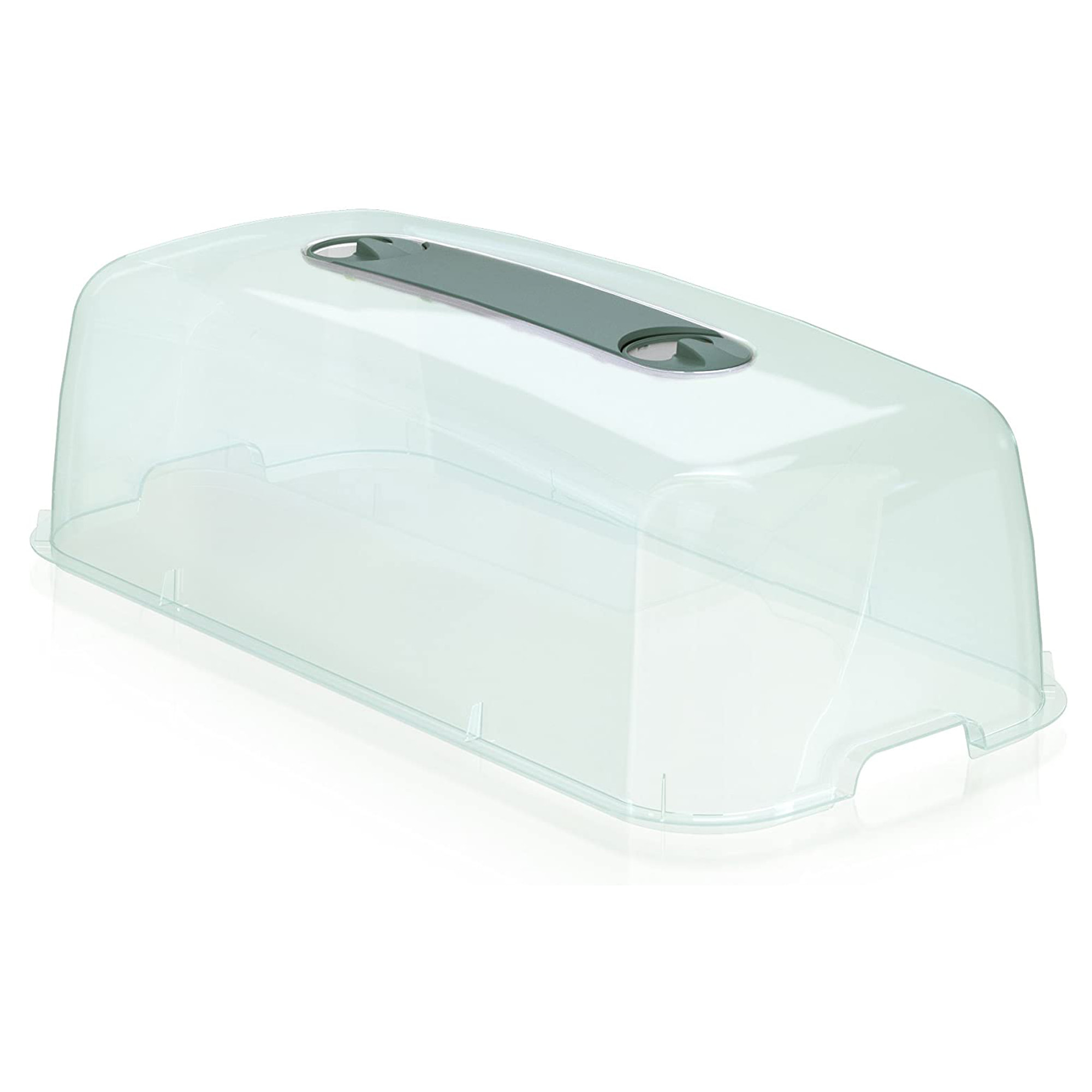 Huerto Urbano con invernadero de 52 litros color gris