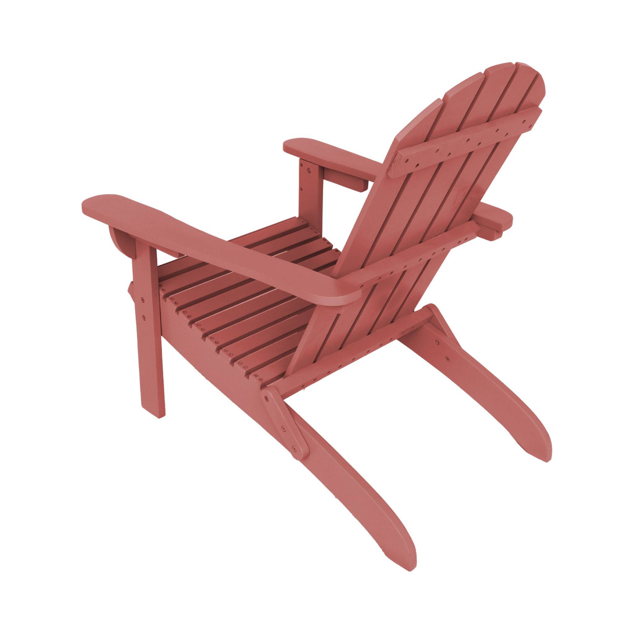 Fauteuil adirondack terracotta en bois d'acacia avec accoudoirs KERINA. plusieurs coloris. 90 x 71 x 91.5 cm