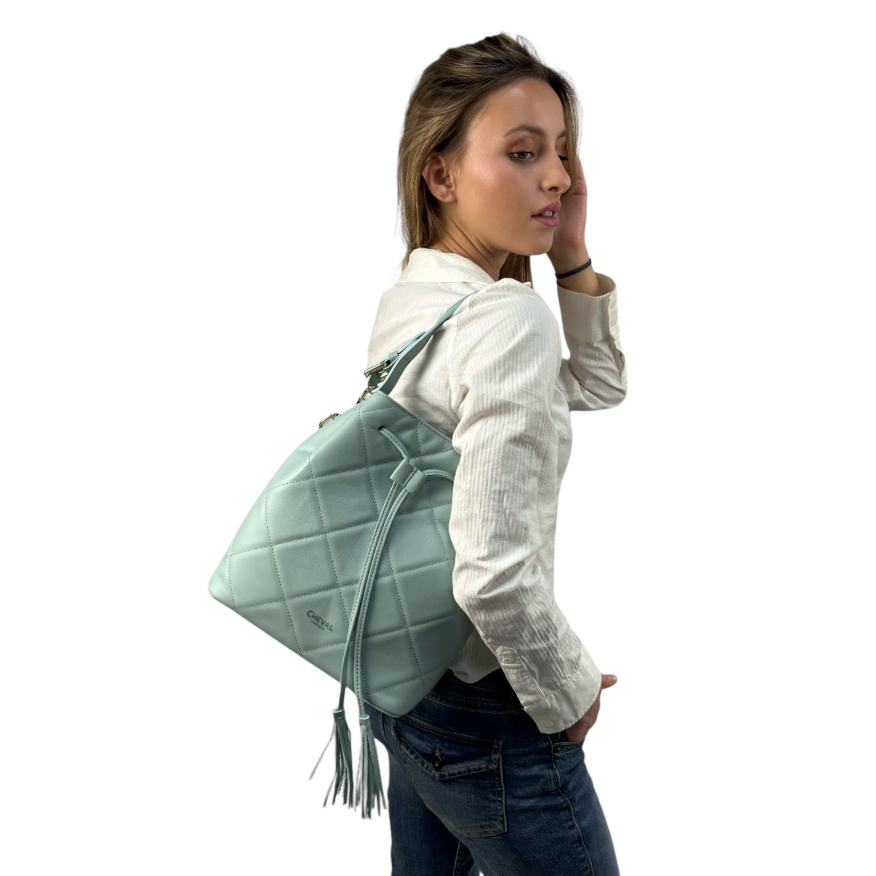 Bolso de hombro Cheval Firenze Nicole Cielo Azul