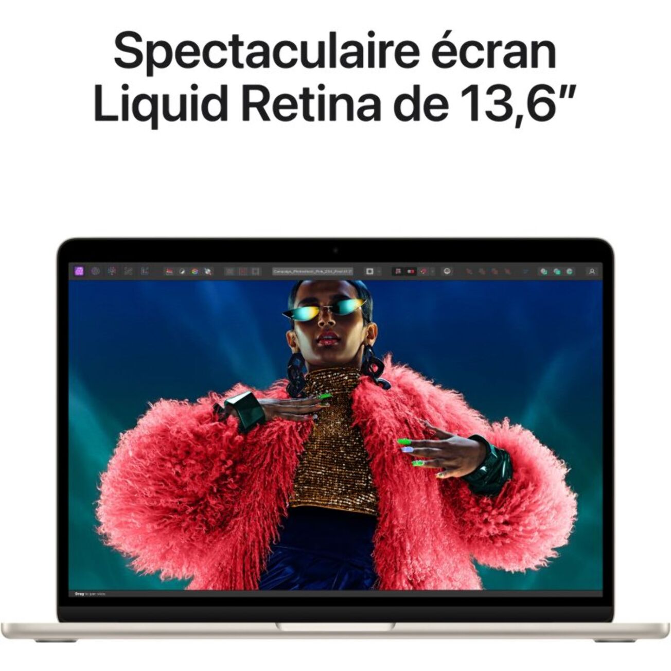 Ordinateur Apple MACBOOK Air 13' M3 24Go CPU8 GPU10 512Go Lumière