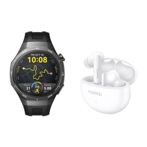 Montre connectée HUAWEI Pack Watch GT5Pro 46mm Noir +Buds Blancs