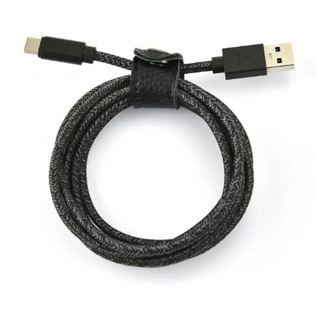 Câble USB C ADEQWAT vers USB 2M tressé Noir