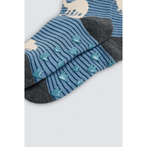 Confezione da 3 calzini termici antiscivolo per bambini Dino