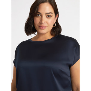 Fiorella Rubino - Blusa in raso - Blu