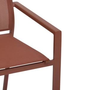 Fauteuil de jardin empilable Essentia acajou